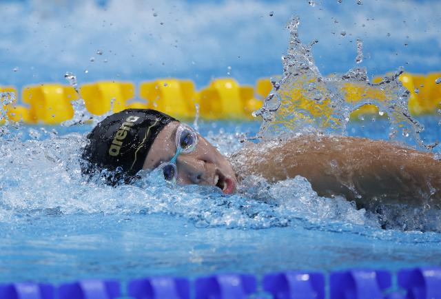 (260925) -- TOKYO, Sept. 25, 2026 (Xinhua) -- Kajimoto Ichika of Japan competes during the women's 800m freestyle final at the 20th Asian Games Aichi-Nagoya 2026 in Tokyo, Japan, Sept. 25, 2026. (Xinhua/Wu Zhizun)