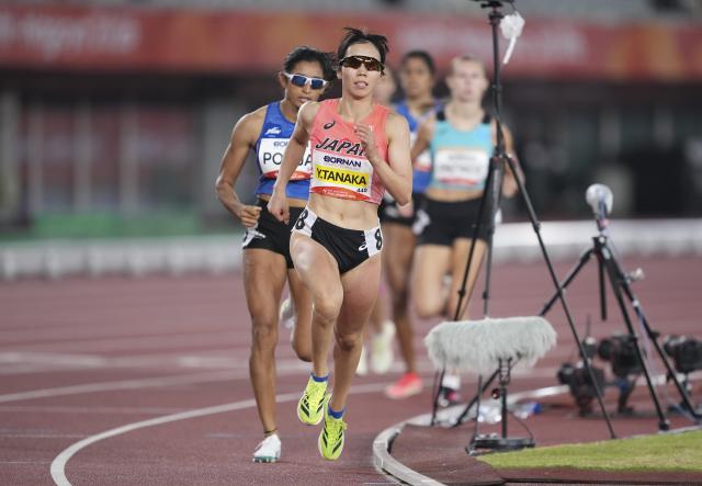 (260925) -- NAGOYA, Sept. 25, 2026 (Xinhua) -- Tanaka Yuri of Japan competes during the women's heptathlon 800m of Athletics at the 20th Asian Games Aichi-Nagoya 2026 in Nagoya, Japan, Sept. 25, 2026. (Xinhua/Jia Yuchen)