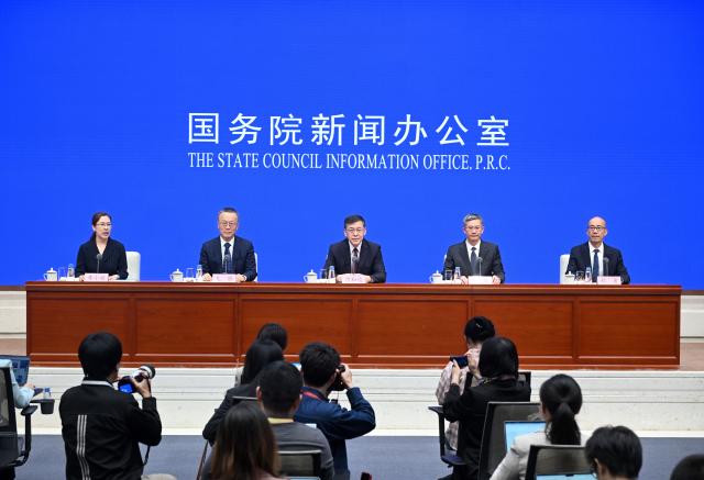 (260929) -- BEIJING, Sept. 29, 2026 (Xinhua) -- The State Council Information Office (SCIO) holds a press conference on building a leading nation in science and technology during the 15th Five-Year Plan period (2026-2030) in Beijing, capital of China, Sept. 29, 2026. (Xinhua/Jin Liangkuai)