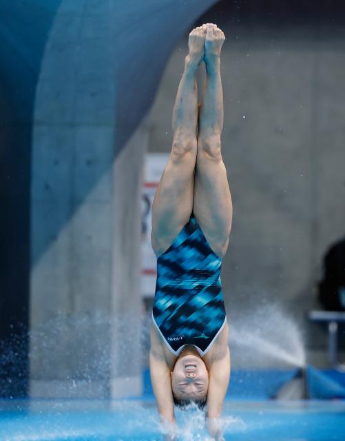 (260930) -- TOKYO, Sept. 30, 2026 (Xinhua) -- Mikami Sayaka of Japan competes during the women's 3m springboard final of diving at the 20th Asian Games Aichi-Nagoya 2026 in Tokyo, Japan, Sept. 30, 2026. (Xinhua/Wu Zhizun)