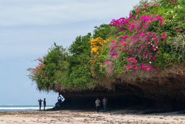 (261004) -- MALINDI, Oct. 4, 2026 (Xinhua) -- People enjoy their leisure time at the seaside in Malindi, Kilifi County, Kenya, Oct. 3, 2026. Malindi, located on Kenya's southeastern coast along the Indian Ocean, is a historic city in Kilifi County and one of East Africa's well-known coastal tourist destinations. (Xinhua/Xie Jianfei)