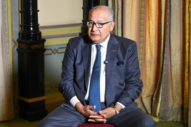 (261005) -- CAIRO, Oct. 5, 2026 (Xinhua) -- Ezzat Saad, director of the Cairo-based Egyptian Council for Foreign Affairs, receives an interview during an event titled "World Dialogue on China Studies: Arab States Session" in Cairo, Egypt, Sept. 29, 2026. TO GO WITH "Interview: China key partner in Global South development, modernization -- Egyptian expert" (Xinhua/Xin Mengchen)