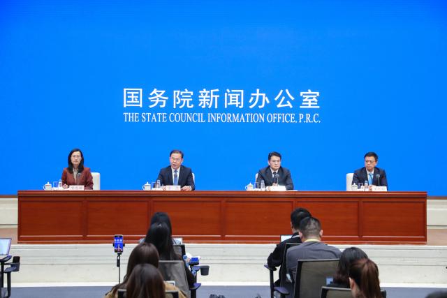(261010) -- BEIJING, Oct. 10, 2026 (Xinhua) -- The State Council Information Office (SCIO) holds a press conference on promoting high-quality development in employment and social security during the 15th Five-Year Plan period (2026-2030) in Beijing, capital of China, Oct. 10, 2026. (Xinhua/Zhang Fan)