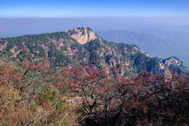 (261014) -- TAI'AN, Oct. 14, 2026 (Xinhua) -- This photo taken on Oct. 8, 2026 shows the autumn scenery of Mount Tai in Tai'an City, east China's Shandong Province. Mount Tai, a UNESCO World Heritage Site, is one of China's most renowned mountains, known for its historical, cultural, aesthetic, and scientific significance. (Xinhua/Chen Yehua)