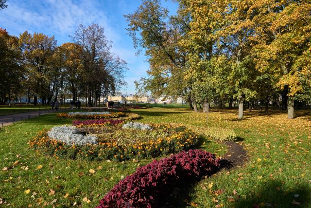 (261014) -- ST. PETERSBURG, Oct. 14, 2026 (Xinhua) -- Photo taken on Oct. 14, 2026 shows autumn scenery in St. Petersburg, Russia. (Photo by Guo Feizhou/Xinhua)