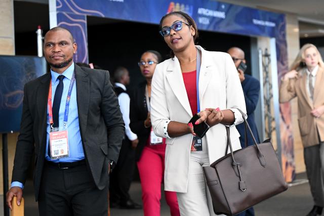 (261015) -- CAPE TOWN, Oct. 15, 2026 (Xinhua) -- Delegates attend African Mining Week 2026 in Cape Town, South Africa, Oct. 14, 2026. African Mining Week (AMW) 2026 on Wednesday kicked off in Cape Town, South Africa, with a call to unlock the full value of Africa's mineral resources through greater regional cooperation, investment and industrial development.
   TO GO WITH "African Mining Week urges efforts to unlock full value of continental resources" (Photo by Xabiso Mkhabela/Xinhua)