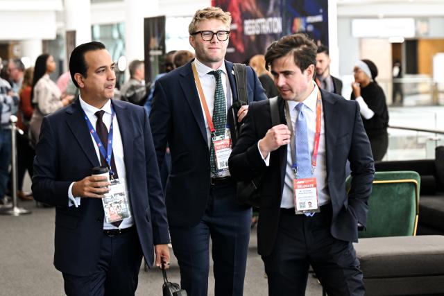 (261015) -- CAPE TOWN, Oct. 15, 2026 (Xinhua) -- Delegates attend African Mining Week 2026 in Cape Town, South Africa, Oct. 14, 2026. African Mining Week (AMW) 2026 on Wednesday kicked off in Cape Town, South Africa, with a call to unlock the full value of Africa's mineral resources through greater regional cooperation, investment and industrial development.
   TO GO WITH "African Mining Week urges efforts to unlock full value of continental resources" (Photo by Xabiso Mkhabela/Xinhua)