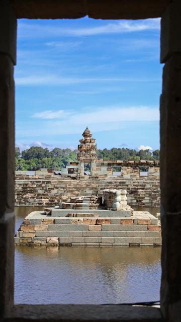 (261016) -- SIEM REAP, Oct. 16, 2026 (Xinhua) -- This photo taken on Oct. 7, 2026 shows part of the West Mebon Temple in Siem Reap province, Cambodia. Archaeologists have successfully restored the centuries-old West Mebon Temple within Cambodia's UNESCO-listed Angkor Archaeological Park, according to an APSARA National Authority (ANA) news release on Friday. (ANA/Handout via Xinhua)