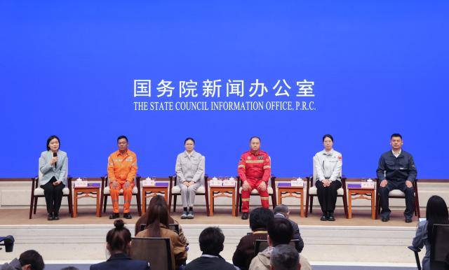 (261016) -- BEIJING, Oct. 16, 2026 (Xinhua) -- The State Council Information Office (SCIO) holds a group interview on forging ahead as trailblazers in the 15th Five-Year Plan period (2026-2030) in Beijing, capital of China, Oct. 16, 2026. (Xinhua/Yin Gang)