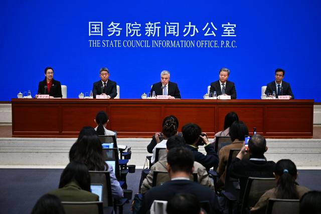 (261020) -- BEIJING, Oct. 20, 2026 (Xinhua) -- The State Council Information Office (SCIO) holds a press conference on strengthening cultural heritage protection during the 15th Five-Year Plan period (2026-2030), in Beijing, capital of China, Oct. 20, 2026. (Xinhua/Zhang Xiaoyu)