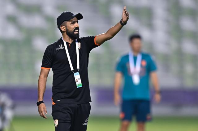 (261020) -- DOHA, Oct. 20, 2026 (Xinhua) -- Oman's head coach Ahmed Salim Bait Said instructs before the Gulf Football Federation (GFF) Gulf Cup U-17 Qatar 2026 football match between China and Oman in Doha, Qatar, Oct. 19, 2026. (Photo by Nikku/Xinhua)