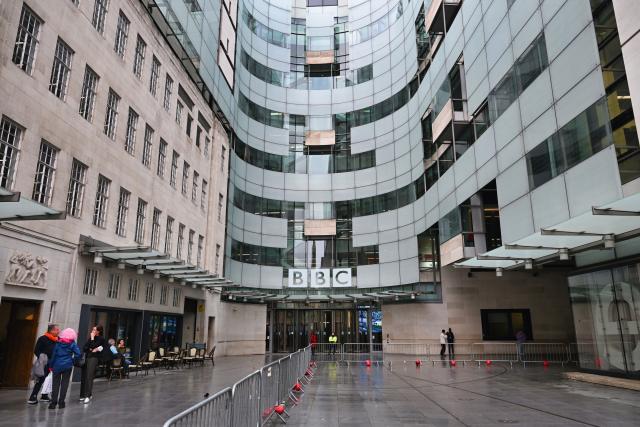 (261020) -- LONDON, Oct. 20, 2026 (Xinhua) -- This photo taken on Oct. 20, 2026 shows an exterior view of the Broadcasting House of the British Broadcasting Corporation (BBC) in London, Britain. The BBC reported Tuesday it will close its BBC Three and BBC Scotland television channels in the spring, as the corporation continues to make 500 million pounds (669 million U.S. dollars) of savings over two years. (Xinhua/Li Mangmang)