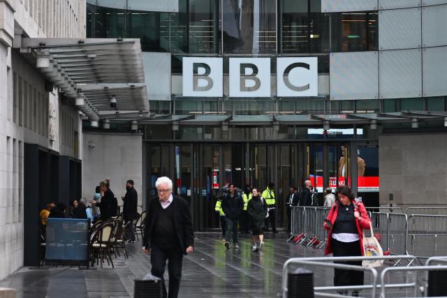 (261020) -- LONDON, Oct. 20, 2026 (Xinhua) -- This photo taken on Oct. 20, 2026 shows an exterior view of the Broadcasting House of the British Broadcasting Corporation (BBC) in London, Britain. The BBC reported Tuesday it will close its BBC Three and BBC Scotland television channels in the spring, as the corporation continues to make 500 million pounds (669 million U.S. dollars) of savings over two years. (Xinhua/Li Mangmang)