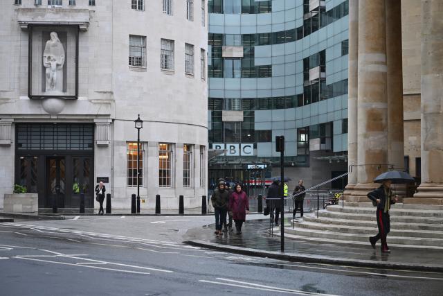 (261020) -- LONDON, Oct. 20, 2026 (Xinhua) -- This photo taken on Oct. 20, 2026 shows an exterior view of the Broadcasting House of the British Broadcasting Corporation (BBC) in London, Britain. The BBC reported Tuesday it will close its BBC Three and BBC Scotland television channels in the spring, as the corporation continues to make 500 million pounds (669 million U.S. dollars) of savings over two years. (Xinhua/Li Mangmang)