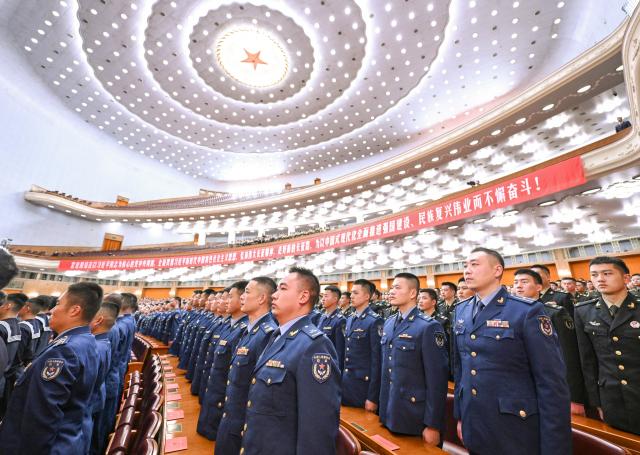 (261022) -- BEIJING, Oct. 22, 2026 (Xinhua) -- A gathering commemorating the 90th anniversary of the victory of the Red Army's Long March is held at the Great Hall of the People in Beijing, capital of China, Oct. 22, 2026. (Xinhua/Yan Yan)