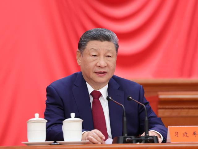 (261022) -- BEIJING, Oct. 22, 2026 (Xinhua) -- Chinese President Xi Jinping, also general secretary of the Communist Party of China (CPC) Central Committee and chairman of the Central Military Commission, delivers an important speech during a gathering commemorating the 90th anniversary of the victory of the Red Army's Long March held at the Great Hall of the People in Beijing, capital of China, Oct. 22, 2026. (Xinhua/Yao Dawei)