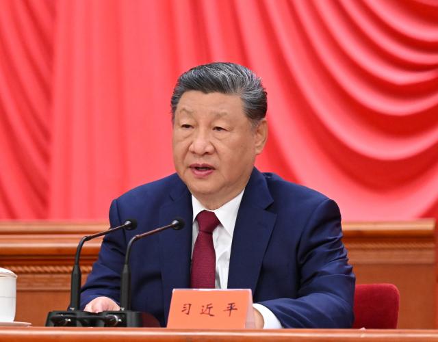(261022) -- BEIJING, Oct. 22, 2026 (Xinhua) -- Chinese President Xi Jinping, also general secretary of the Communist Party of China (CPC) Central Committee and chairman of the Central Military Commission, delivers an important speech during a gathering commemorating the 90th anniversary of the victory of the Red Army's Long March held at the Great Hall of the People in Beijing, capital of China, Oct. 22, 2026. (Xinhua/Xie Huanchi)