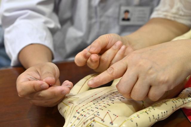 (261022) -- NANNING, Oct. 22, 2026 (Xinhua) -- Vietnamese student Lam Quang Duong (L) practices acupuncture under the guidance of his mentor, Dr. Chen Manghua, at the Second Affiliated Hospital of Guangxi University of Chinese Medicine in Nanning, south China's Guangxi Zhuang Autonomous Region, Oct. 21, 2026.
  Lam enrolled to the university in 2019 and completed his undergraduate studies in traditional Chinese medicine (TCM). Now he is pursuing master degree in acupuncture and tuina.
  Coming from a family of medical professionals, he chose a different path from his family members, most of whom practice Western medicine. His goal was to become the first TCM practitioner in his family. 
  Fluent in Chinese, Lam believes that TCM is not only a medical skill, but also a means of cross-border cultural exchange and heritage preservation. After graduation, he plans to return to Vietnam to practice medicine and continue his clinical and academic work in TCM.
  "I want to contribute to the medical development of China and Vietnam and help promote the exchange and preservation of traditional medicine between two countries," he said. (Xinhua/Lu Boan)