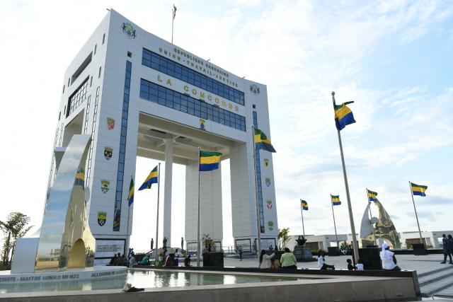 (261022) -- LIBREVILLE, Oct. 22, 2026 (Xinhua) -- Photo taken on Oct. 18, 2026 shows the Monument Georges Damas Aleka in Libreville, capital of Gabon. (Xinhua/Liu Qiong)