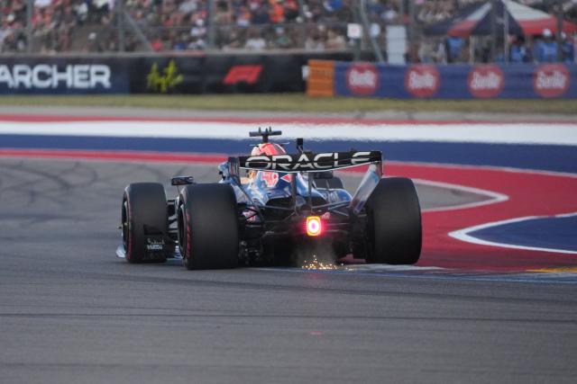(261025) -- AUSTIN, Oct. 25, 2026 (Xinhua) -- Red Bull Racing's driver Max Verstappen of the Netherlands competes during the qualifying session of the Formula One United States Grand Prix, in Austin, Texas, the United States, Oct. 24, 2026. (Photo by Xu Mingnan/Xinhua)