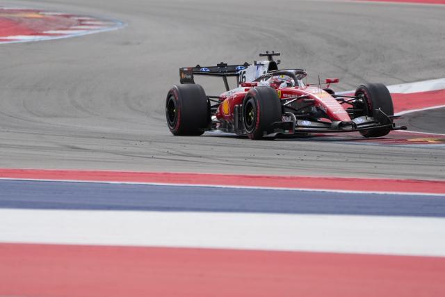 (261026) -- AUSTIN, Oct. 26, 2026 (Xinhua) -- Ferrari's Charles Leclerc of Monaco competes during the Formula One United States Grand Prix, in Austin, Texas, the United States, Oct. 25, 2026. (Photo by Xu Mingnan/Xinhua)