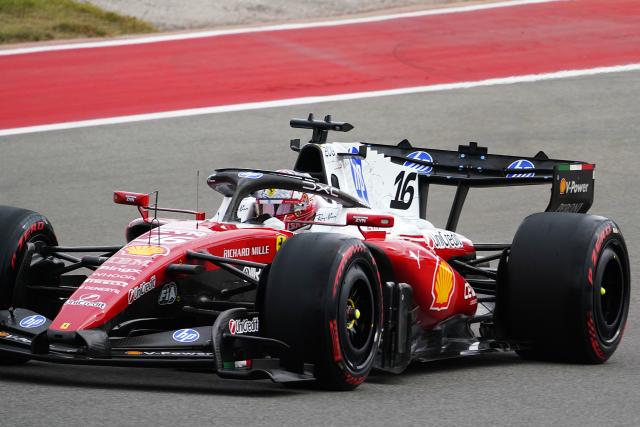 (261026) -- AUSTIN, Oct. 26, 2026 (Xinhua) -- Ferrari's Charles Leclerc of Monaco competes during the Formula One United States Grand Prix, in Austin, Texas, the United States, Oct. 25, 2026. (Xinhua/Wu Xiaoling)