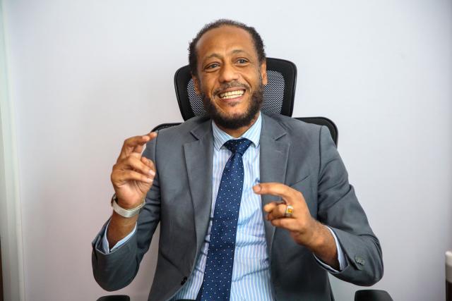 (261028) -- ZANZIBAR, Oct. 28, 2026 (Xinhua) -- Zahor Kassim El-Kharousy, deputy principal secretary in Zanzibar's Ministry of Blue Economy and Fisheries, speaks during an interview in Zanzibar, Tanzania, Oct. 26, 2026. TO GO WITH "Feature: Tanzania's Zanzibar seaweed farmers pin hopes on China's import expo" (Xinhua/Emmanuel Herman)