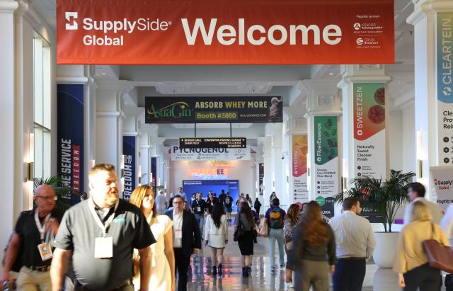 (261029) -- LAS VEGAS, Oct. 29, 2026 (Xinhua) -- People visit the SupplySide Global 2026 in Las Vegas, Nevada, the United States, on Oct. 28, 2026. SupplySide Global, North America's leading dietary supplement event, opened its expo hall on Wednesday in Las Vegas, the U.S. state of Nevada, bringing together industry professionals from around the world to explore the latest ingredients, products and solutions in the health and nutrition sectors. (Photo by Zeng Hui/Xinhua)