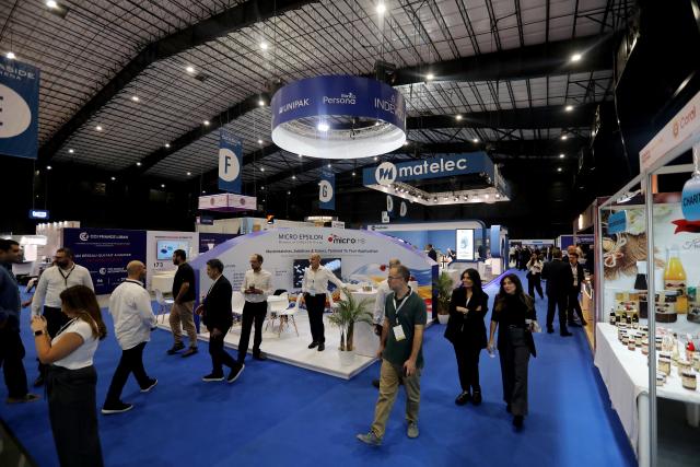 (261029) -- BEIRUT, Oct. 29, 2026 (Xinhua) -- People visit the Lebanese Industry Expo 2026 at the Seaside Arena in Beirut, Lebanon, on Oct. 28, 2026. The four-day event opened here on Wednesday. (Xinhua/Bilal Jawich)