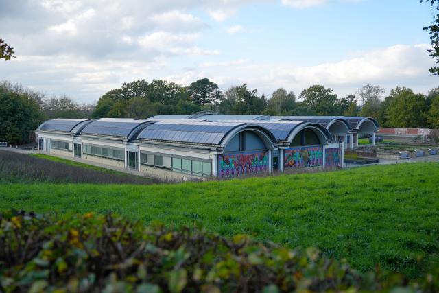 (261031) -- LONDON, Oct. 31, 2026 (Xinhua) -- This photo taken on Oct. 19, 2026 shows Kew's Millennium Seed Bank in West Sussex, Britain. TO GO WITH "Feature: Visiting Kew through lens of biodiversity conservation" (Xinhua/Zhang Feng)