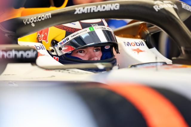 (261031) -- MEXICO CITY, Oct. 31, 2026 (Xinhua) -- Racing Bull's Nikola Tsolov of Bulgaria reacts before the first practice session of the Formula One Mexico City Grand Prix at the Autodromo Hermanos Rodriguez in Mexico City, capital of Mexico, on Oct. 30, 2026. (Photo by Song Haiyuan/Xinhua)