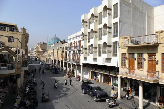(261031) -- BAGHDAD, Oct. 31, 2026 (Xinhua) -- This photo taken on Oct. 21, 2026 shows a view of the al-Rashid Street in Baghdad, Iraq. October 31 marks World Cities Day. (Xinhua/Khalil Dawood)